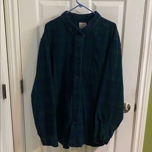 L.L. Bean Scotch Plaid Flannel Traditional Fit Men’s Size XXXL Button Down Shirt
